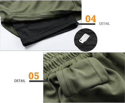Mens Running Shorts，Workout Running Shorts for Men，2-in-1 Stealth Shorts， 7-Inch Gym Yoga Outdoor Sports Shorts