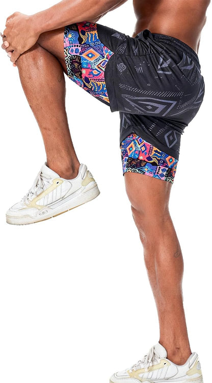 Mens Running Shorts，Workout Running Shorts for Men，2-in-1 Stealth Shorts， 7-Inch Gym Yoga Outdoor Sports Shorts