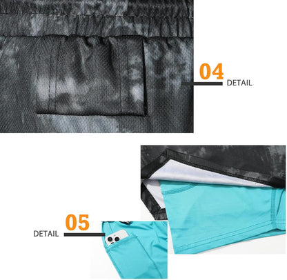 Mens Running Shorts，Workout Running Shorts for Men，2-in-1 Stealth Shorts， 7-Inch Gym Yoga Outdoor Sports Shorts
