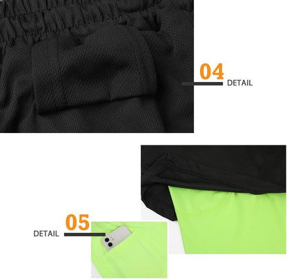 Mens Running Shorts，Workout Running Shorts for Men，2-in-1 Stealth Shorts， 7-Inch Gym Yoga Outdoor Sports Shorts