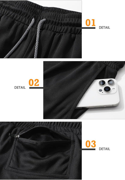 Mens Running Shorts，Workout Running Shorts for Men，2-in-1 Stealth Shorts， 7-Inch Gym Yoga Outdoor Sports Shorts