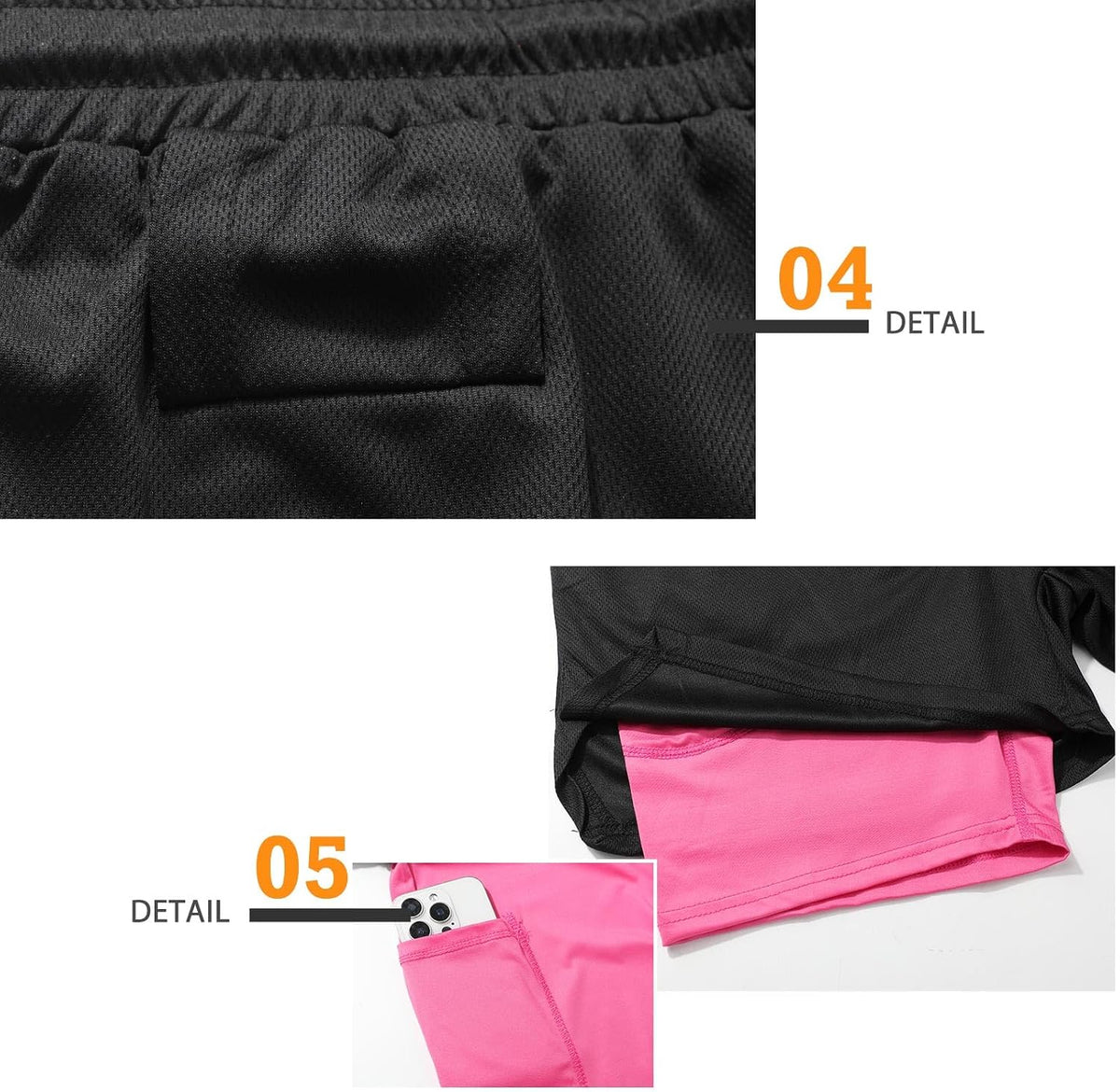 Mens Running Shorts，Workout Running Shorts for Men，2-in-1 Stealth Shorts， 7-Inch Gym Yoga Outdoor Sports Shorts