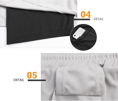 Mens Running Shorts，Workout Running Shorts for Men，2-in-1 Stealth Shorts， 7-Inch Gym Yoga Outdoor Sports Shorts
