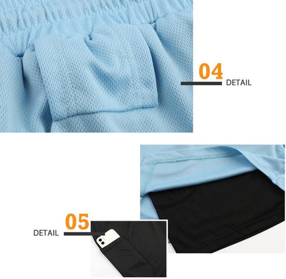 Mens Running Shorts，Workout Running Shorts for Men，2-in-1 Stealth Shorts， 7-Inch Gym Yoga Outdoor Sports Shorts