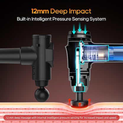 Massage Gun with Heat Massager Deep Tissue Muscle Massager Gifts for Men