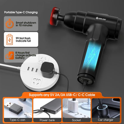 Massage Gun with Heat Massager Deep Tissue Muscle Massager Gifts for Men