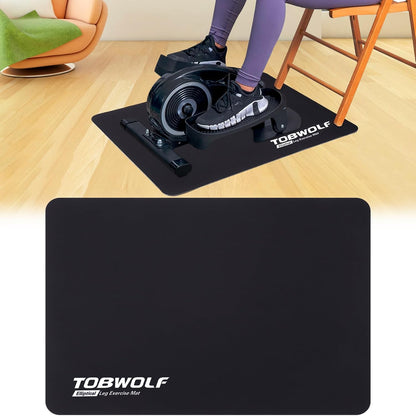 Non-Slip Workout Mat for Ellipse Leg Exerciser, Ellipse Machine Mat, Exercise Mat for Under Desk Ellipticals, Suitable for Electric Seated Foot Pedal Exerciser, Stability & Floor Protection
