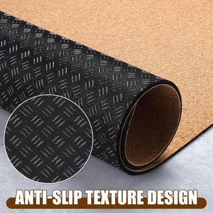 Non-Slip Workout Mat for Ellipse Leg Exerciser, Ellipse Machine Mat, Exercise Mat for Under Desk Ellipticals, Suitable for Electric Seated Foot Pedal Exerciser, Stability & Floor Protection