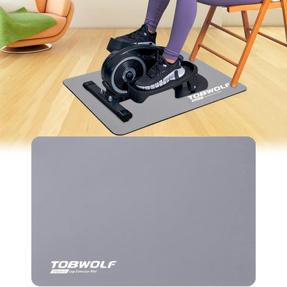 Non-Slip Workout Mat for Ellipse Leg Exerciser, Ellipse Machine Mat, Exercise Mat for Under Desk Ellipticals, Suitable for Electric Seated Foot Pedal Exerciser, Stability & Floor Protection