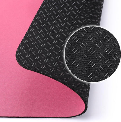 Non-Slip Workout Mat for Ellipse Leg Exerciser, Ellipse Machine Mat, Exercise Mat for Under Desk Ellipticals, Suitable for Electric Seated Foot Pedal Exerciser, Stability & Floor Protection
