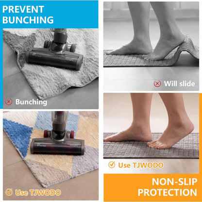 3X5 FT Non-Slip Rug Pad Gripper for Hardwood Floors, Tile, & Carpet – Anti-Slip Rug Pads to Keep Area Rugs Secure and in Place, Protects Floors, Prevents Slipping and Sliding