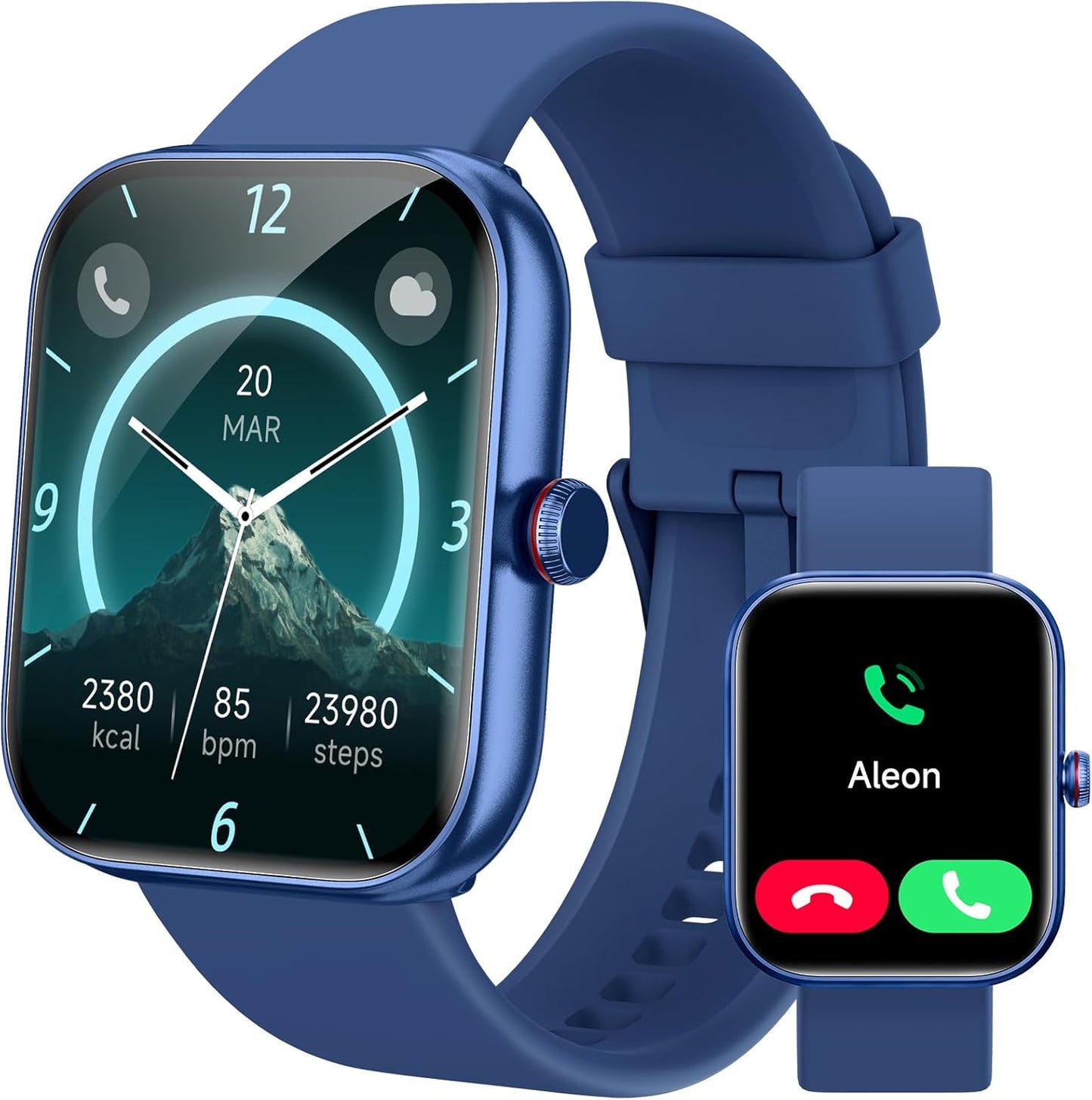 Smart Watch for Women Men, Smartwatch for iPhone & Android Bluetooth (Answer/Call) Built-in Alexa, 1.91" HD Fitness Tracker with 105+ Sport Modes, IP68 Waterproof, Sleep/Heart Rate/SpO2/Stress Monitor