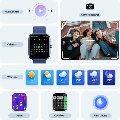 Smart Watch for Women Men, Smartwatch for iPhone & Android Bluetooth (Answer/Call) Built-in Alexa, 1.91" HD Fitness Tracker with 105+ Sport Modes, IP68 Waterproof, Sleep/Heart Rate/SpO2/Stress Monitor