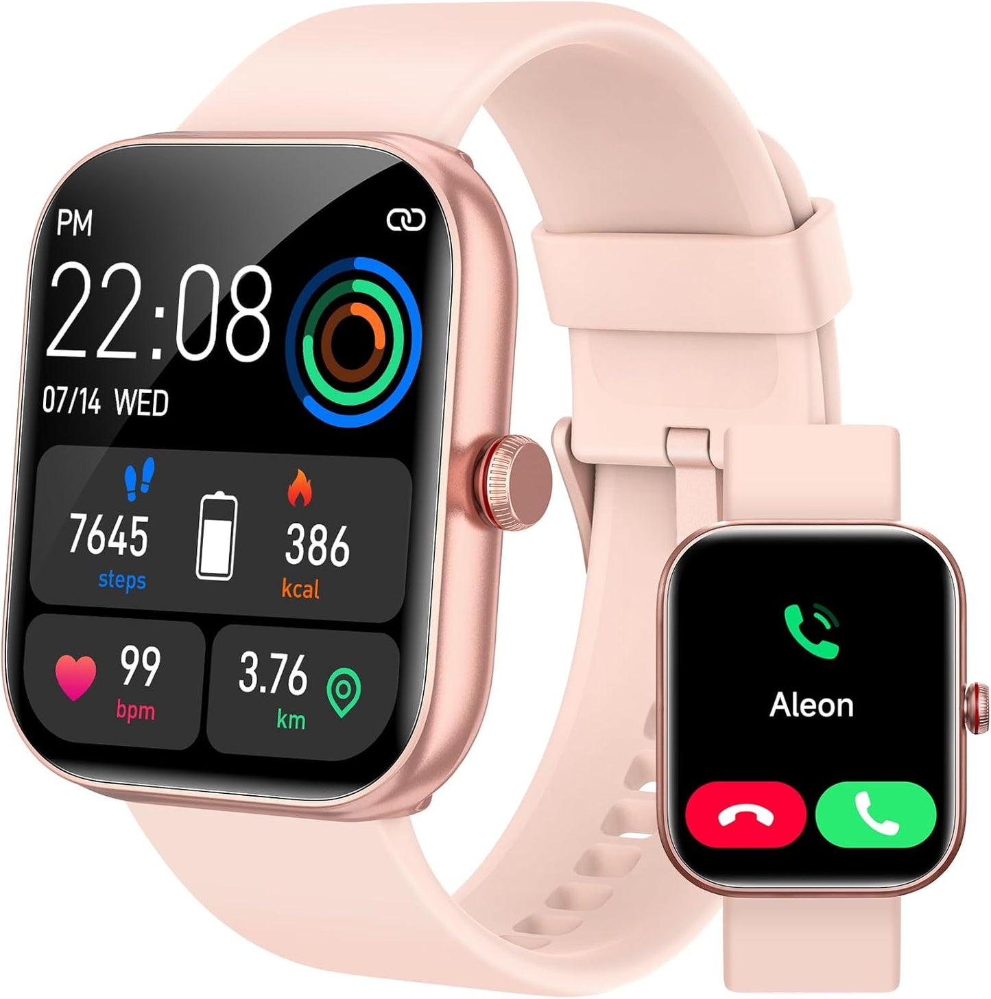Smart Watch for Women Men, Smartwatch for iPhone & Android Bluetooth (Answer/Call) Built-in Alexa, 1.91" HD Fitness Tracker with 105+ Sport Modes, IP68 Waterproof, Sleep/Heart Rate/SpO2/Stress Monitor