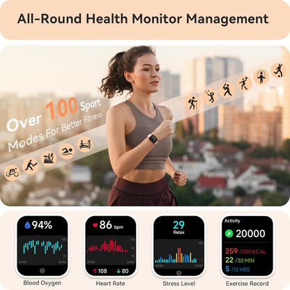 Smart Watch for Women Men, Smartwatch for iPhone & Android Bluetooth (Answer/Call) Built-in Alexa, 1.91" HD Fitness Tracker with 105+ Sport Modes, IP68 Waterproof, Sleep/Heart Rate/SpO2/Stress Monitor