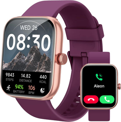 Smart Watch for Women Men, Smartwatch for iPhone & Android Bluetooth (Answer/Call) Built-in Alexa, 1.91" HD Fitness Tracker with 105+ Sport Modes, IP68 Waterproof, Sleep/Heart Rate/SpO2/Stress Monitor