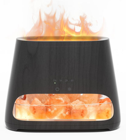 2-in-1 Essential Oil Diffuser for Home & Himalayan Salt Lamp, 150ml