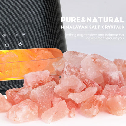 2-in-1 Essential Oil Diffuser for Home & Himalayan Salt Lamp, 150ml