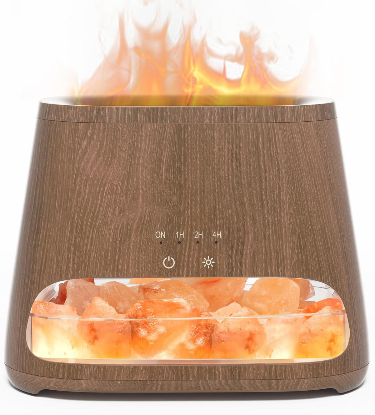 2-in-1 Essential Oil Diffuser for Home & Himalayan Salt Lamp, 150ml