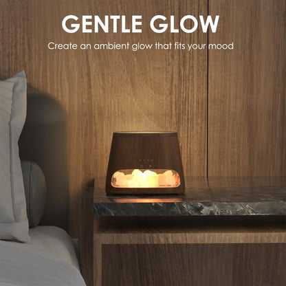 2-in-1 Essential Oil Diffuser for Home & Himalayan Salt Lamp, 150ml