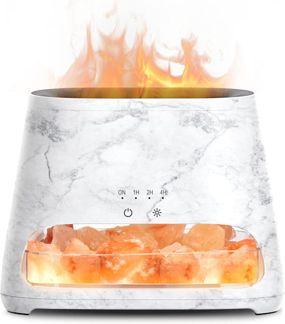 2-in-1 Essential Oil Diffuser for Home & Himalayan Salt Lamp, 150ml