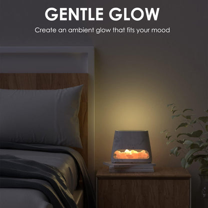 2-in-1 Essential Oil Diffuser for Home & Himalayan Salt Lamp, 150ml