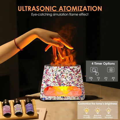 2-in-1 Essential Oil Diffuser for Home & Himalayan Salt Lamp, 150ml