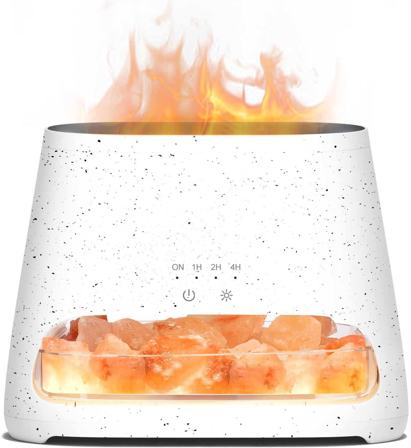 2-in-1 Essential Oil Diffuser for Home & Himalayan Salt Lamp, 150ml