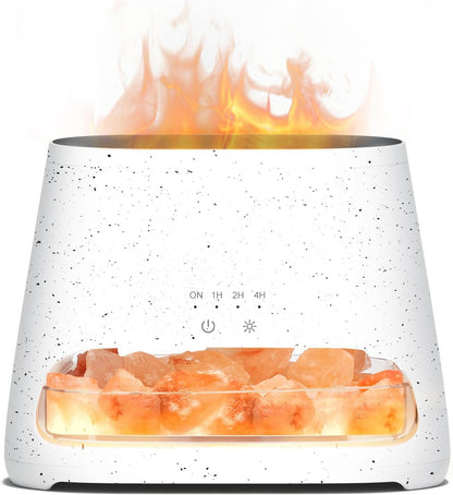 2-in-1 Essential Oil Diffuser for Home & Himalayan Salt Lamp, 150ml