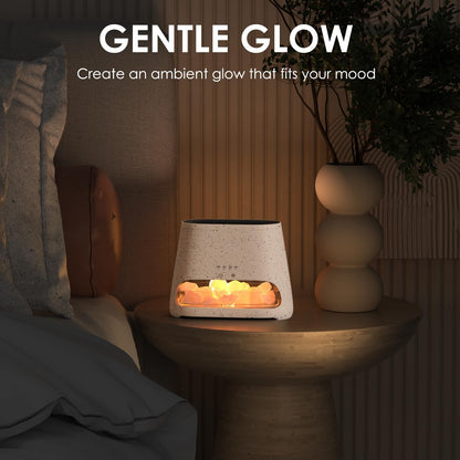 2-in-1 Essential Oil Diffuser for Home & Himalayan Salt Lamp, 150ml