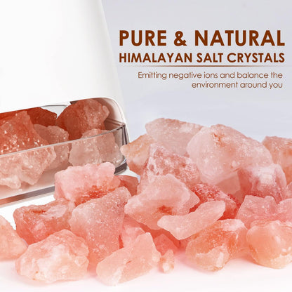 2-in-1 Essential Oil Diffuser for Home & Himalayan Salt Lamp, 150ml
