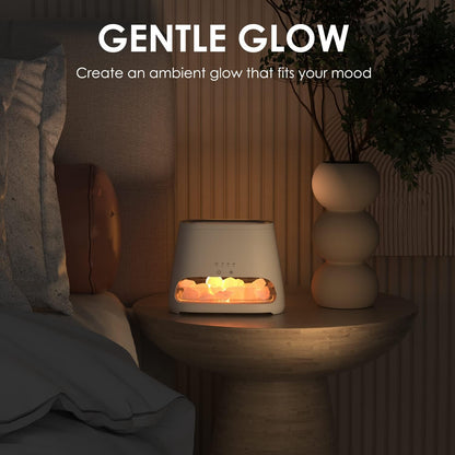 2-in-1 Essential Oil Diffuser for Home & Himalayan Salt Lamp, 150ml