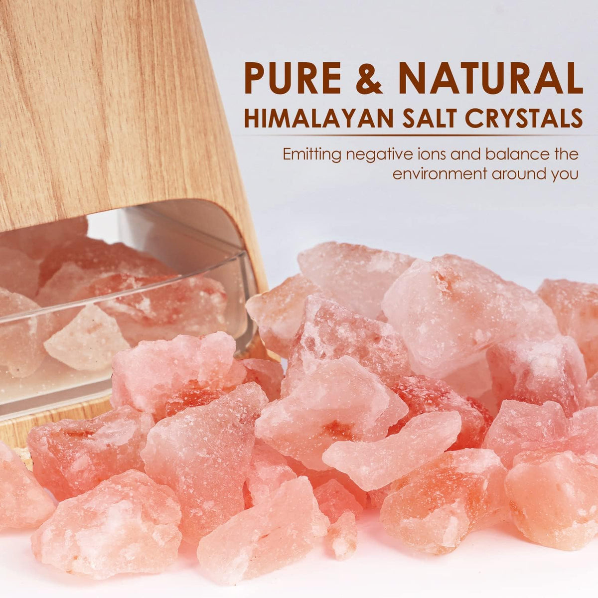 2-in-1 Essential Oil Diffuser for Home & Himalayan Salt Lamp, 150ml