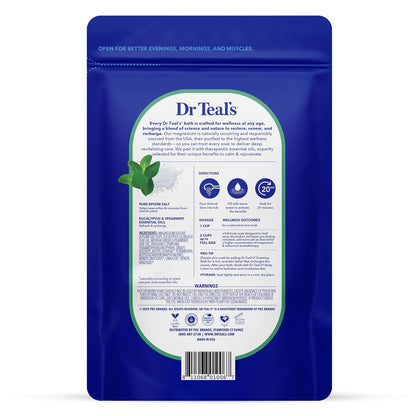 Pure Epsom Salt, Relax & Relief with Eucalyptus and Spearmint, 3 lb (Pack of 4)