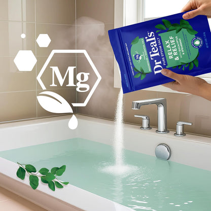Pure Epsom Salt, Relax & Relief with Eucalyptus and Spearmint, 3 lb (Pack of 4)