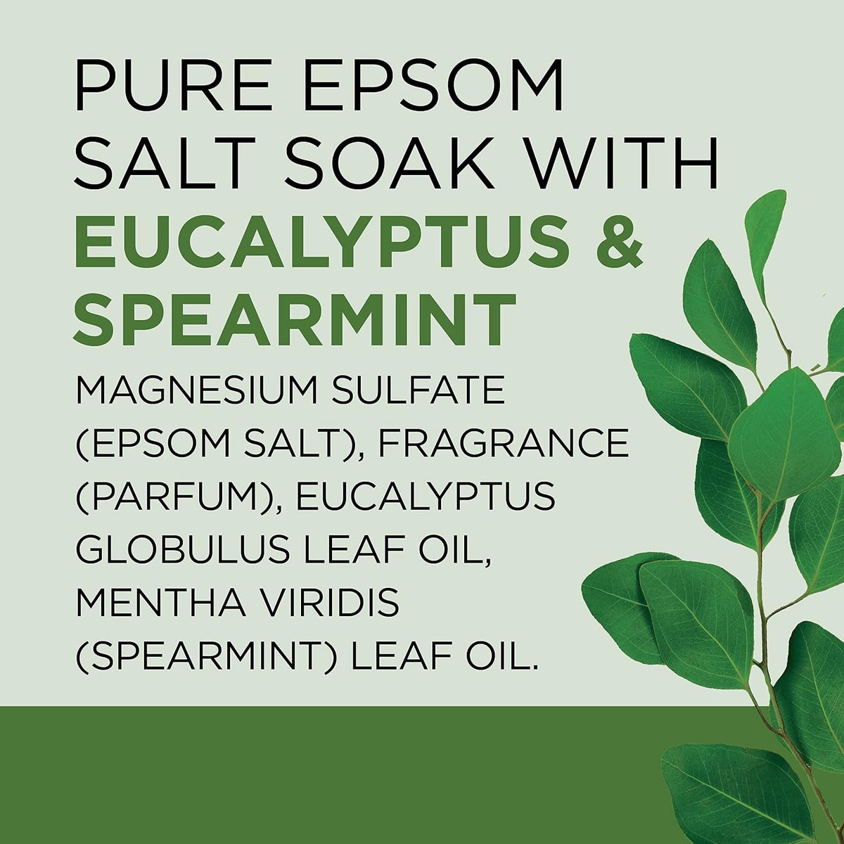 Pure Epsom Salt, Relax & Relief with Eucalyptus and Spearmint, 3 lb (Pack of 4)