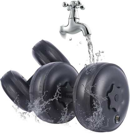 Water Filled Dumbbells Set - Water Filled Weights - Portable Travel Weights - Adjustable Dumbbells