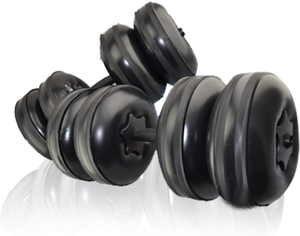 Water Filled Dumbbells Set - Water Filled Weights - Portable Travel Weights - Adjustable Dumbbells