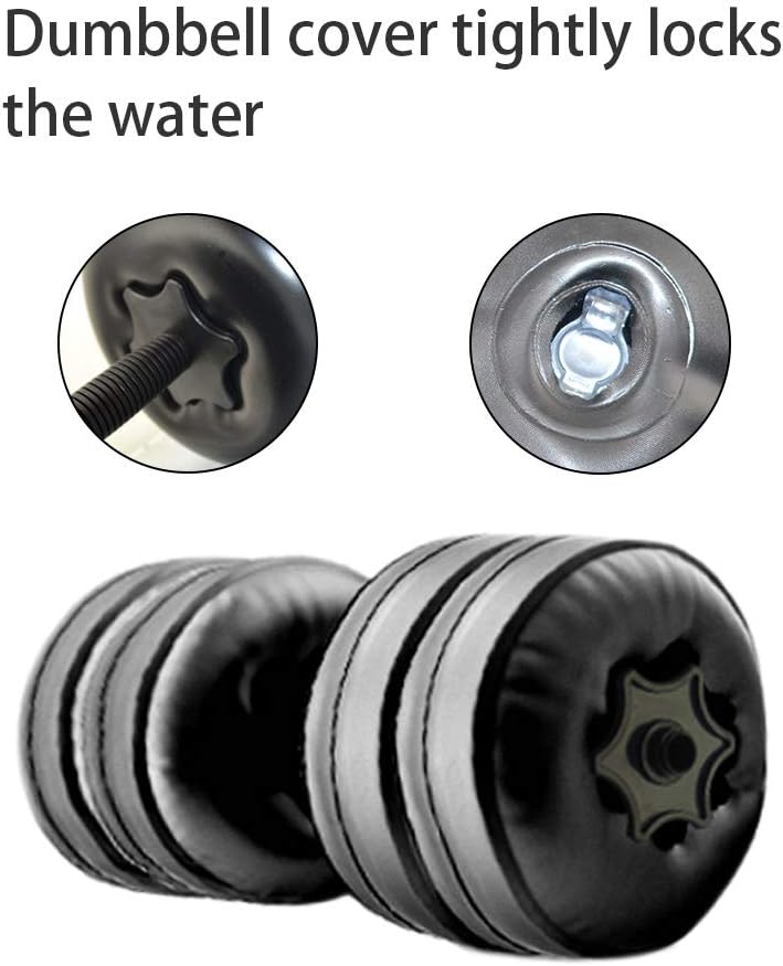 Water Filled Dumbbells Set - Water Filled Weights - Portable Travel Weights - Adjustable Dumbbells