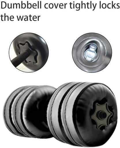 Water Filled Dumbbells Set - Water Filled Weights - Portable Travel Weights - Adjustable Dumbbells