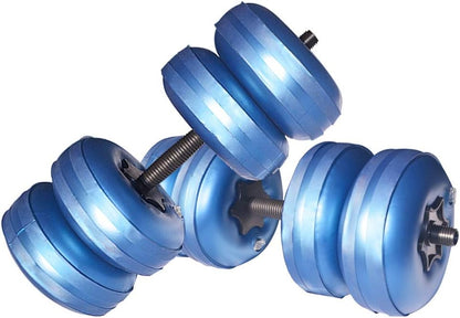 Water Filled Dumbbells Set - Water Filled Weights - Portable Travel Weights - Adjustable Dumbbells