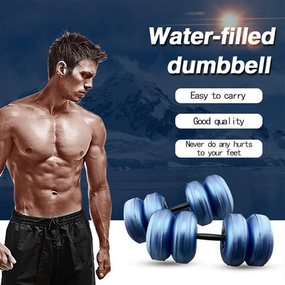Water Filled Dumbbells Set - Water Filled Weights - Portable Travel Weights - Adjustable Dumbbells