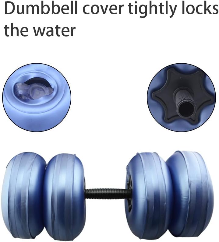 Water Filled Dumbbells Set - Water Filled Weights - Portable Travel Weights - Adjustable Dumbbells