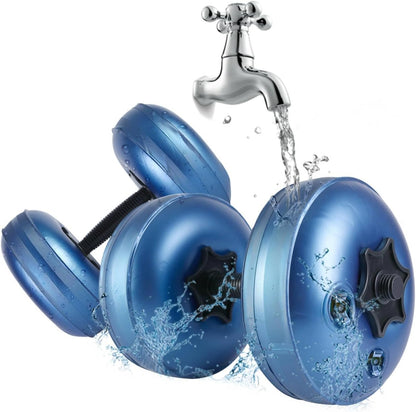 Water Filled Dumbbells Set - Water Filled Weights - Portable Travel Weights - Adjustable Dumbbells
