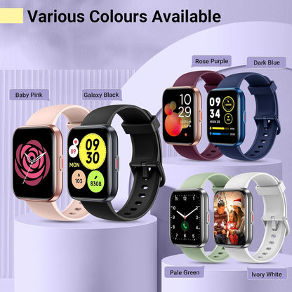 Smartwatch for Women, Compatible with Android & iPhone, 1.8'' Fitness Tracker Watch with Alexa, Call & Notification Alerts, Heart Rate & Sleep Monitor, 120 Sports Modes, Waterproof Watch for Women