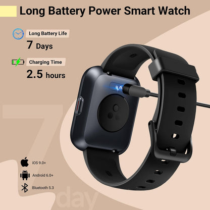 Smartwatch for Women, Compatible with Android & iPhone, 1.8'' Fitness Tracker Watch with Alexa, Call & Notification Alerts, Heart Rate & Sleep Monitor, 120 Sports Modes, Waterproof Watch for Women