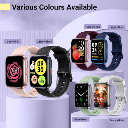 Smartwatch for Women, Compatible with Android & iPhone, 1.8'' Fitness Tracker Watch with Alexa, Call & Notification Alerts, Heart Rate & Sleep Monitor, 120 Sports Modes, Waterproof Watch for Women