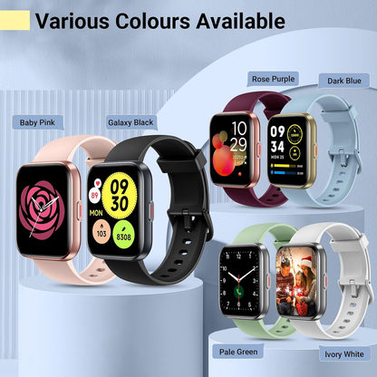 Smartwatch for Women, Compatible with Android & iPhone, 1.8'' Fitness Tracker Watch with Alexa, Call & Notification Alerts, Heart Rate & Sleep Monitor, 120 Sports Modes, Waterproof Watch for Women