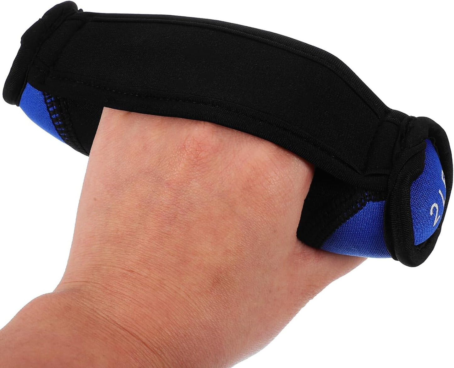 Soft Dumbbells Hand Trainer 2lb Pair Iron Filled Hand Weights Blue Weighted Bag Dumbbells for Home Fitness Strength Training and Walking Weight Exercise