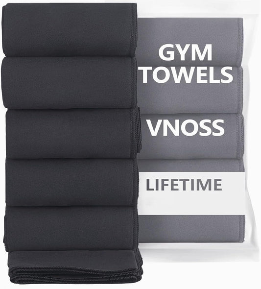 Microfiber Gym Towels - Quick Dry, Highly Absorbing, Odor-Free, for Women & Men - Gym Towel for Hot Yoga, Tennis, Working Out, Camping, Set of 5, 16 * 27Inch, Pastel Colors
